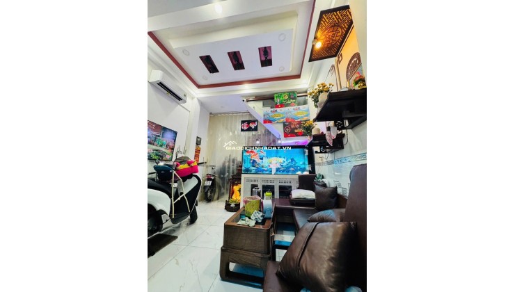 NHÀ 4TẦNG, HẺM xe tải, BÌNH ĐÔNG, P15Q8, 49m2, NHỈNH 5ty